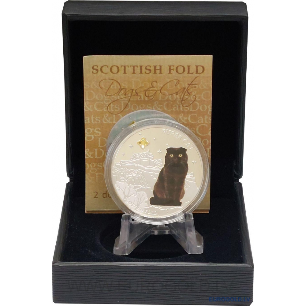 Buy Fiji 2 Dollars 2014 - Cat series - Scottish Fold