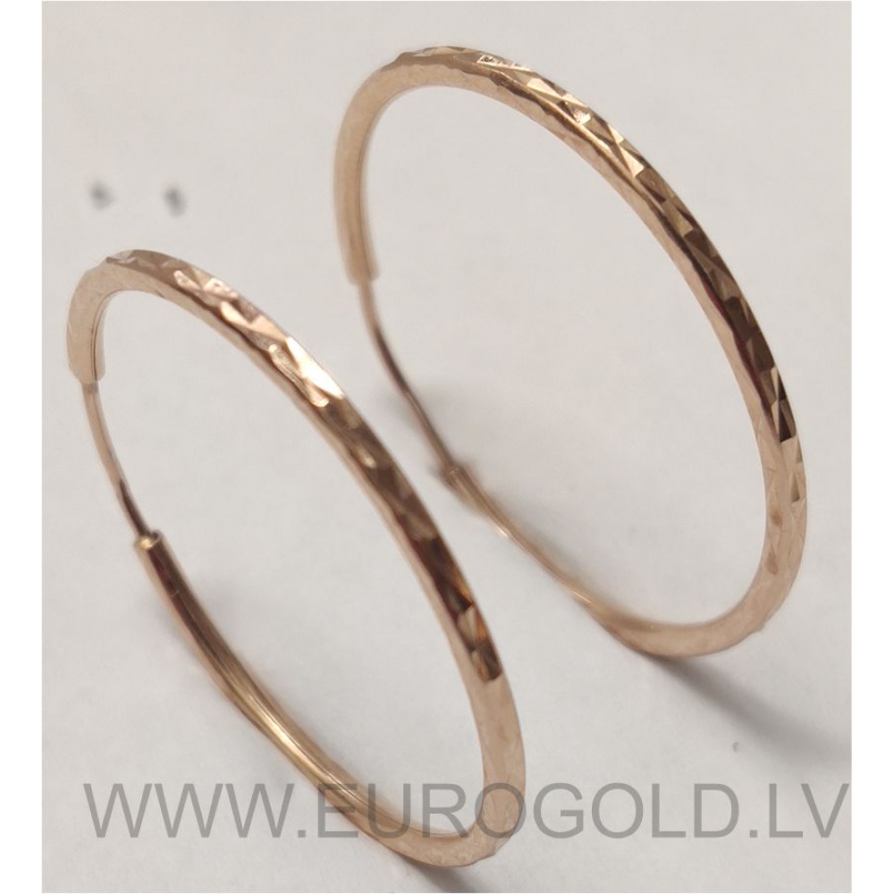 Nopirkt Jauni Zelta Auskari 585, 1.99g, 25 mm
